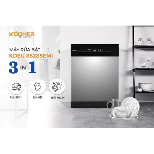 Máy rửa chén Kocher KDEU 8828 SEMI